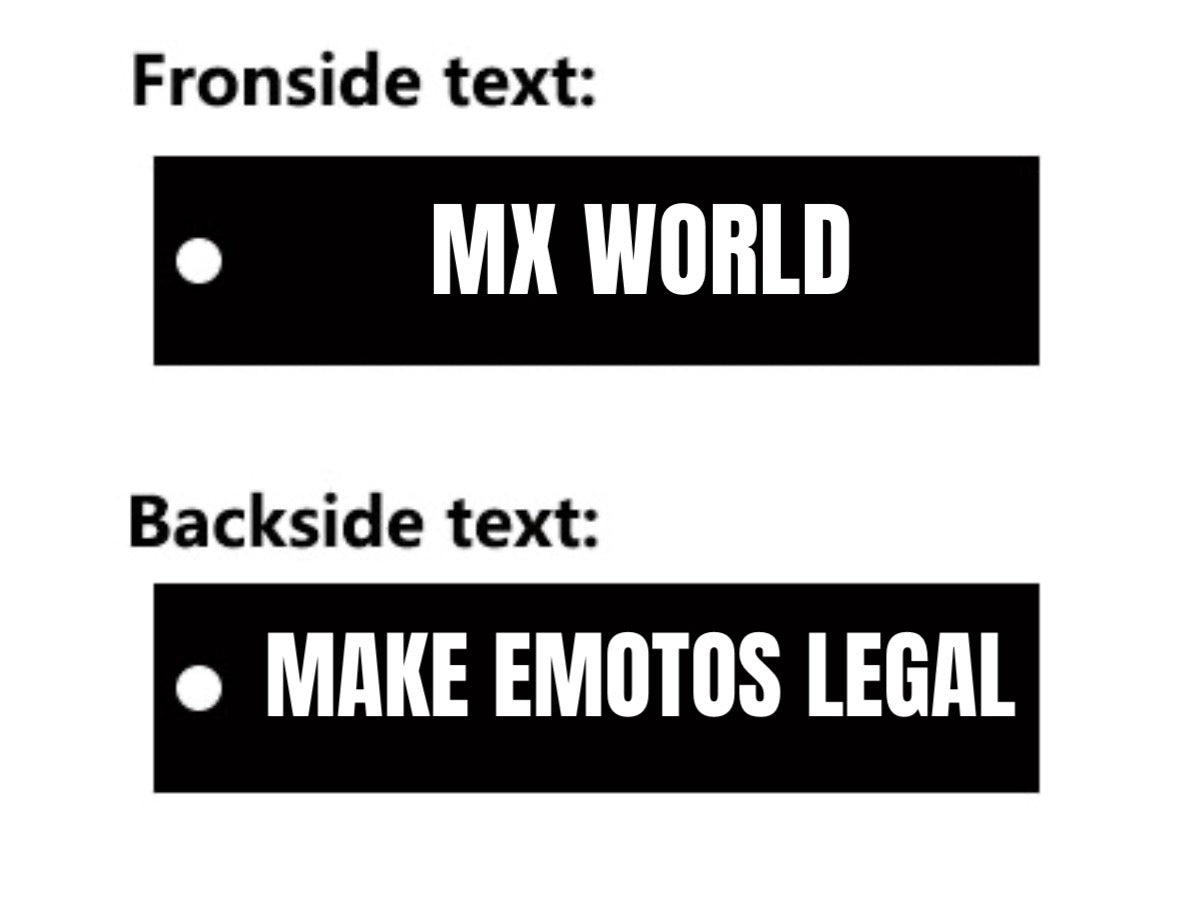 MX WORLD KEYCHAIN